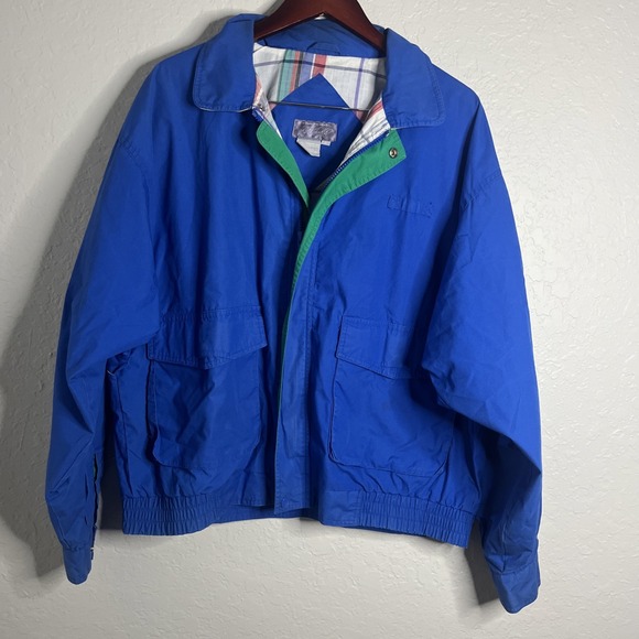 Vintage Men's Kensington Collection Windbreaker w/ Stow-Away Hood, Size L - Picture 2 of 7
